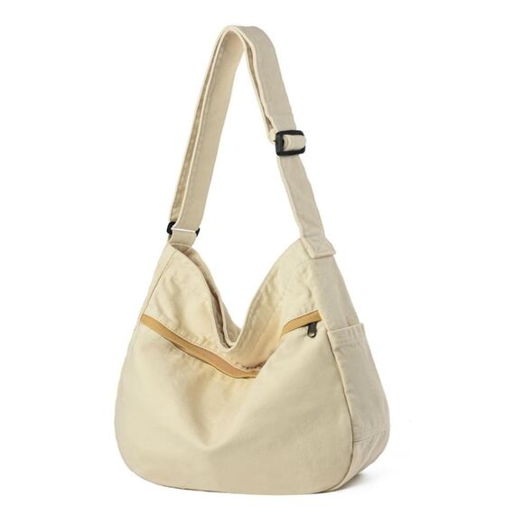 Canvas Hobo Shoulder Bag - Picture 2 of 4